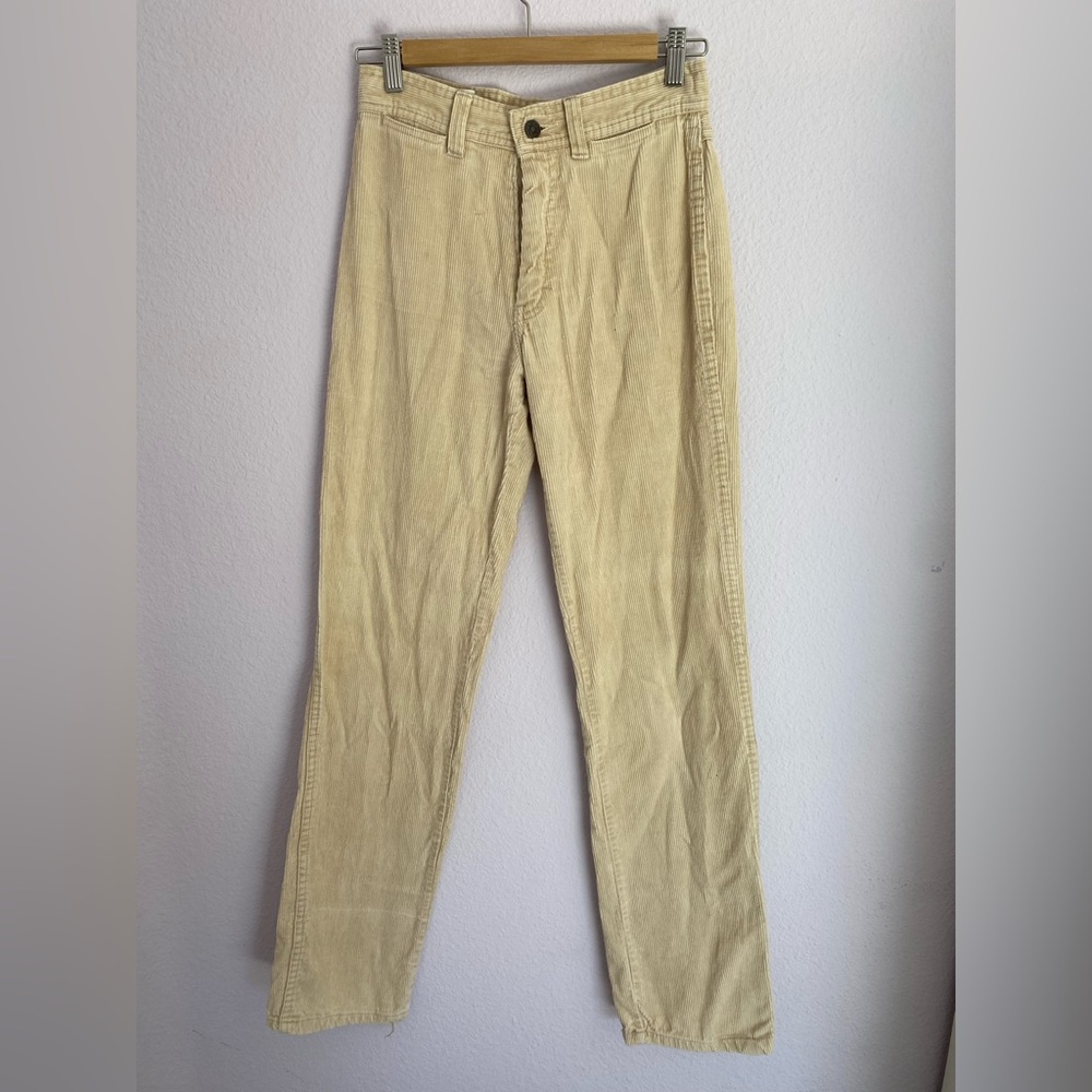 vintage beige corduroy pants